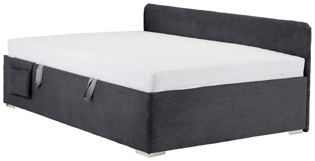PAT REMI DECOR GRAFIT - grafit/culoare natur, Konventionell, lemn/textil (140/200cm) - Mömax