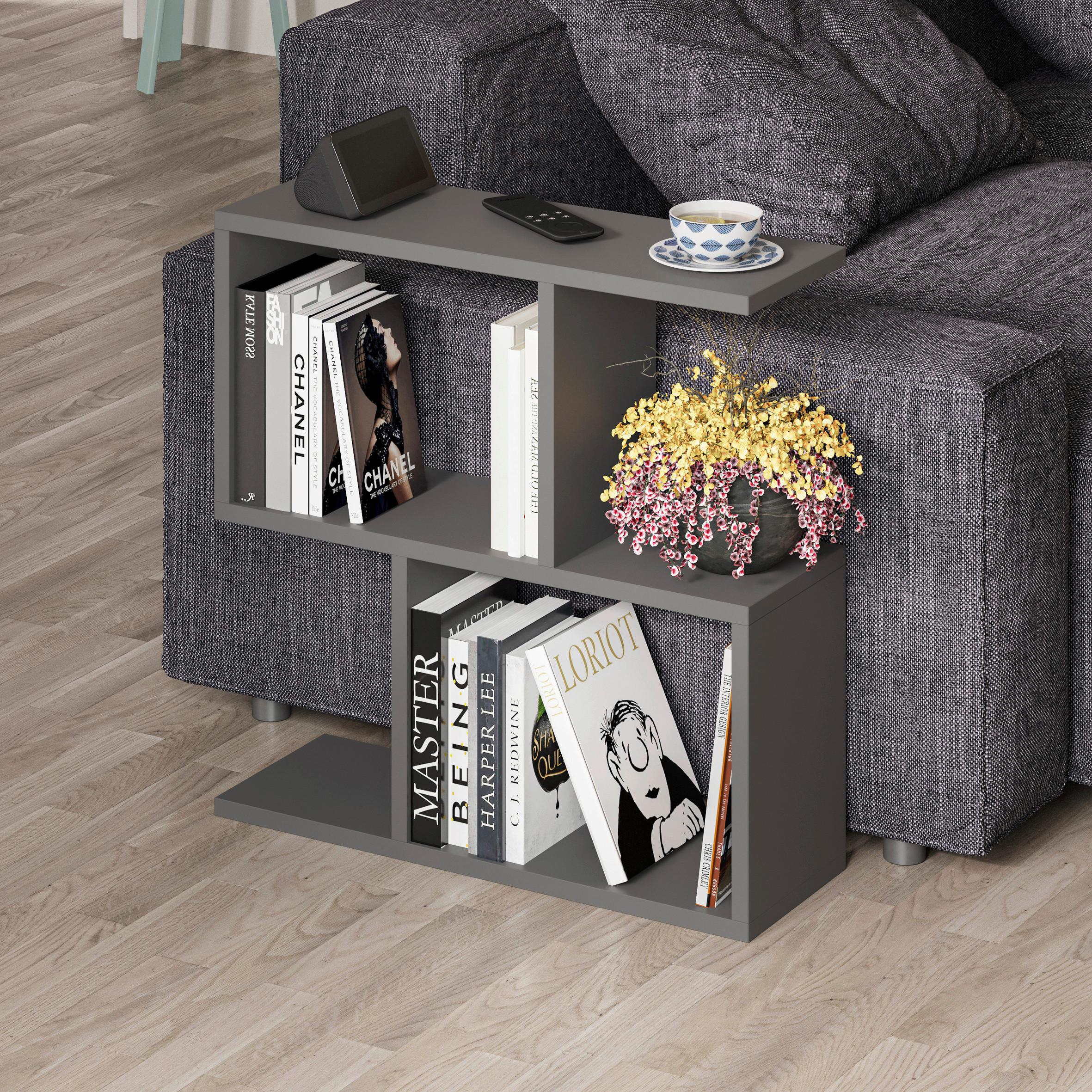 Mizica Homemania - antracit, Design, leseni material (60/20/60cm) - Livetastic