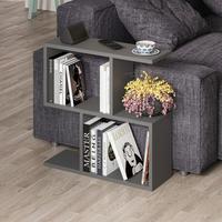 Beistelltisch Homemania ca. 60x20x60 cm Anthrazit - Anthrazit, Design, Holzwerkstoff (60/20/60cm) - Livetastic