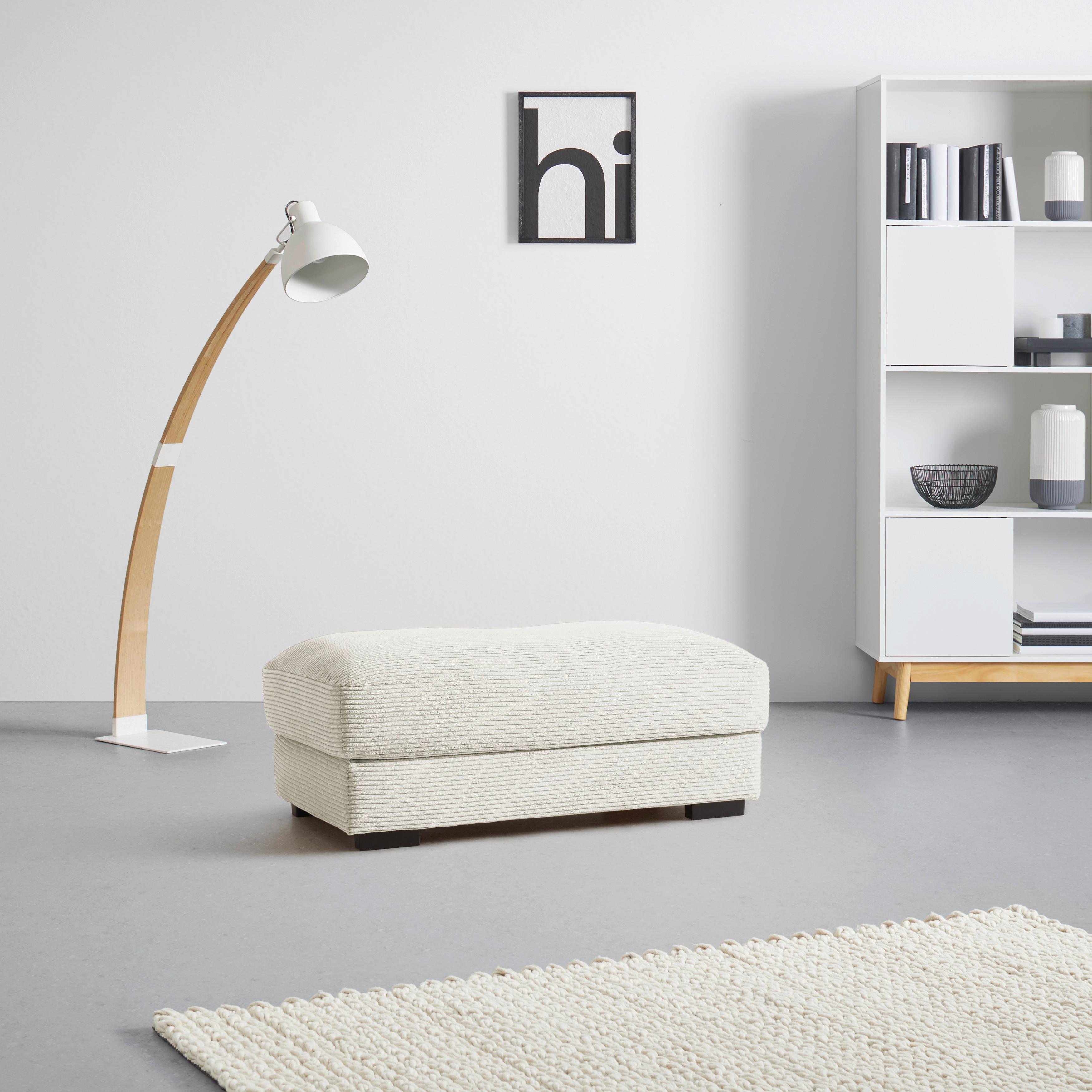 Hocker Pedro Beige - Beige, MODERN, Textil (60/46/110cm) - Mömax