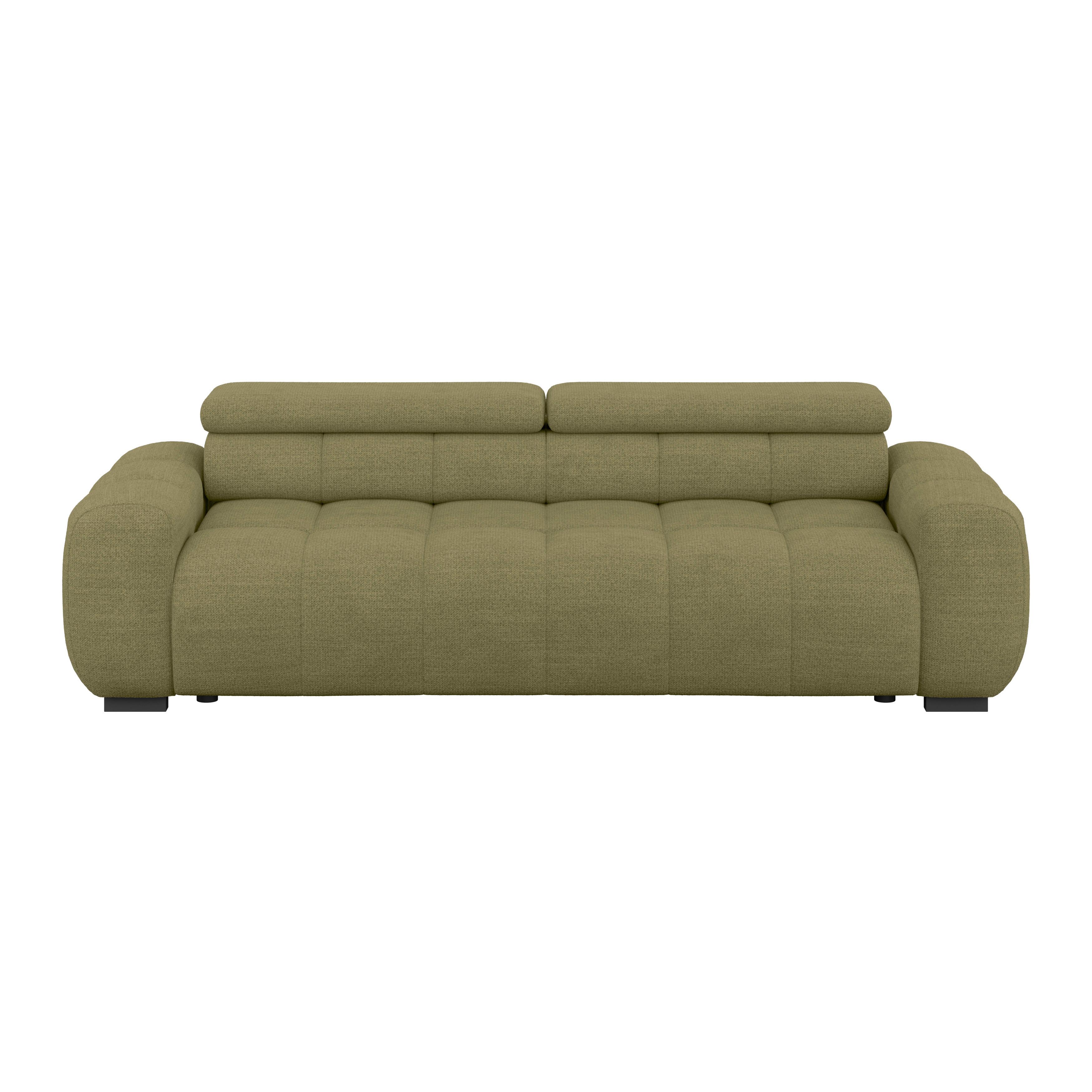 Velika Sofa Bull - tamno zelena/crna, Design, tekstil/plastika (248/77-97/108cm) - Luca Bessoni