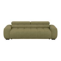 Velika Sofa Bull - tamno zelena/crna, Design, tekstil/plastika (248/77-97/108cm) - Luca Bessoni