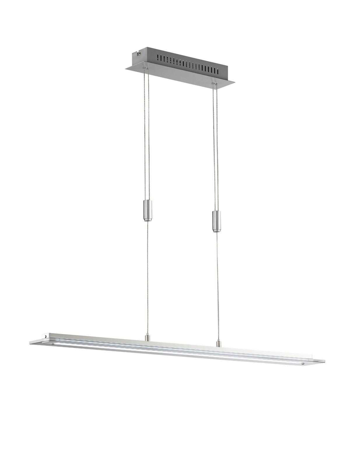 LAMPA WISZĄCA LED 60945 PAOLA - kolor aluminiowy, Design, metal (88/9/150cm) - Fischer & Honsel