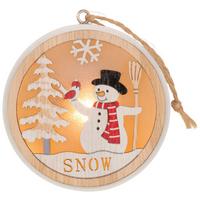 Led Díszlámpa Tio - fekete/piros, Konventionell, műanyag/fa (7,5/1,8cm) - Modern Living