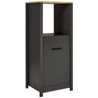 Geräteumbauschrank Venet Anthrazit/Artisan Eiche - Anthrazit/Schwarz, ROMANTIK / LANDHAUS, Holzwerkstoff/Metall (70/167/60cm) - Mömax