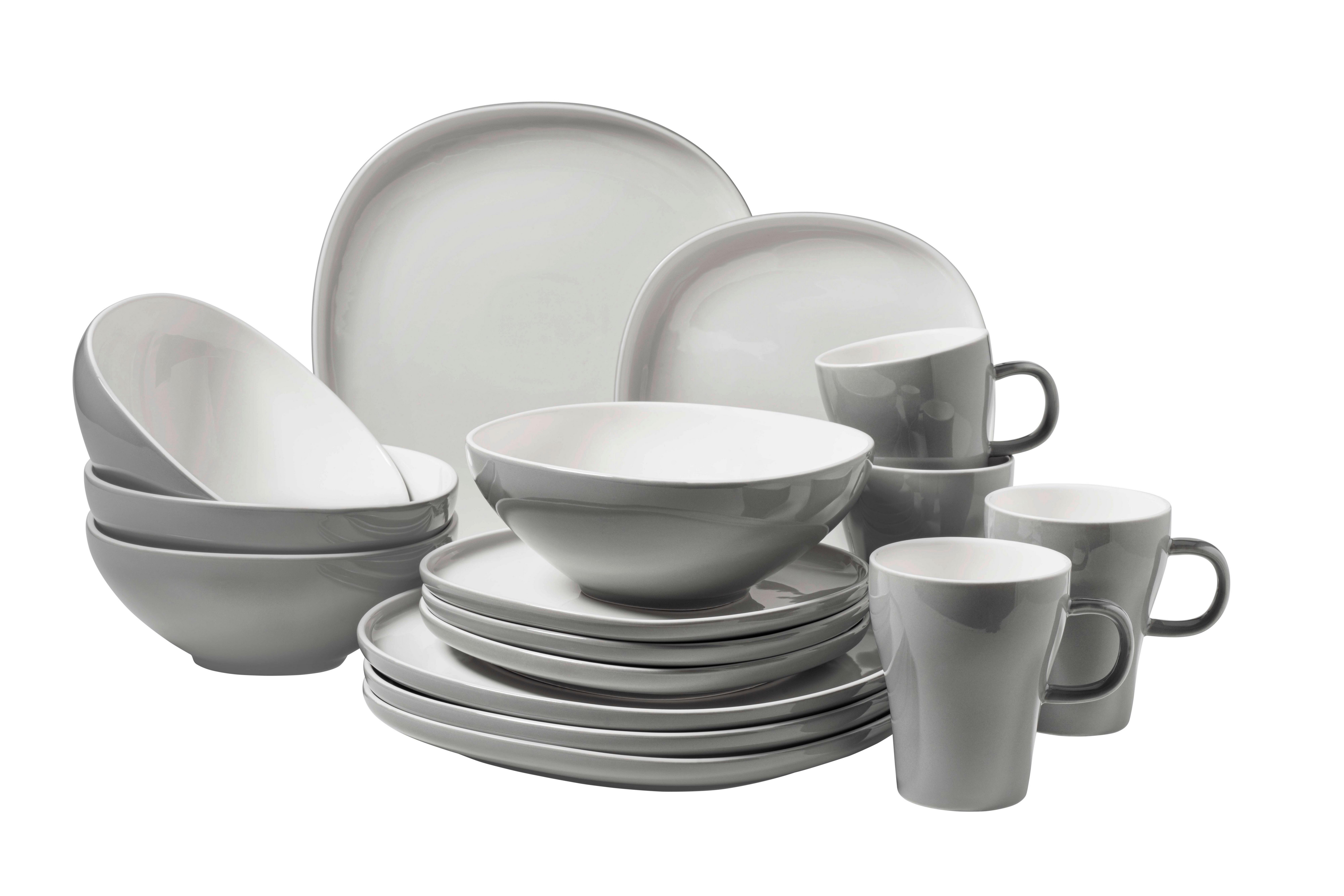 KOMBISERVICE ISORA - Grau, Basics, Keramik - Mäser