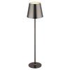 AKKU-TISCHLEUCHTE 58438GM VANNIE - Weiss/Schwarzchrom, Konventionell, Kunststoff/Metall (11,2/47cm) - Globo