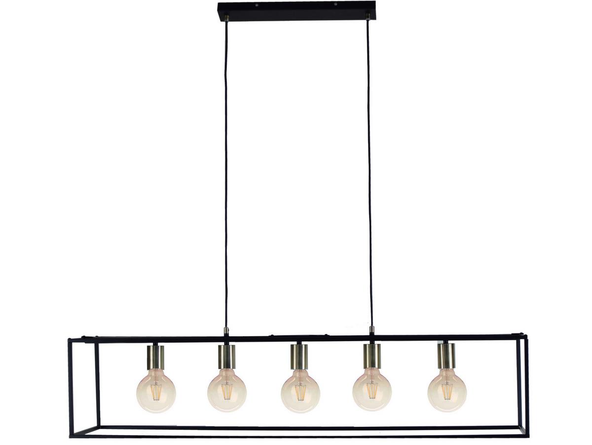 LAMPA WISZĄCA ENTHUSIASM *SBM* - czarny, Lifestyle, metal (110/25/150cm) - Marama