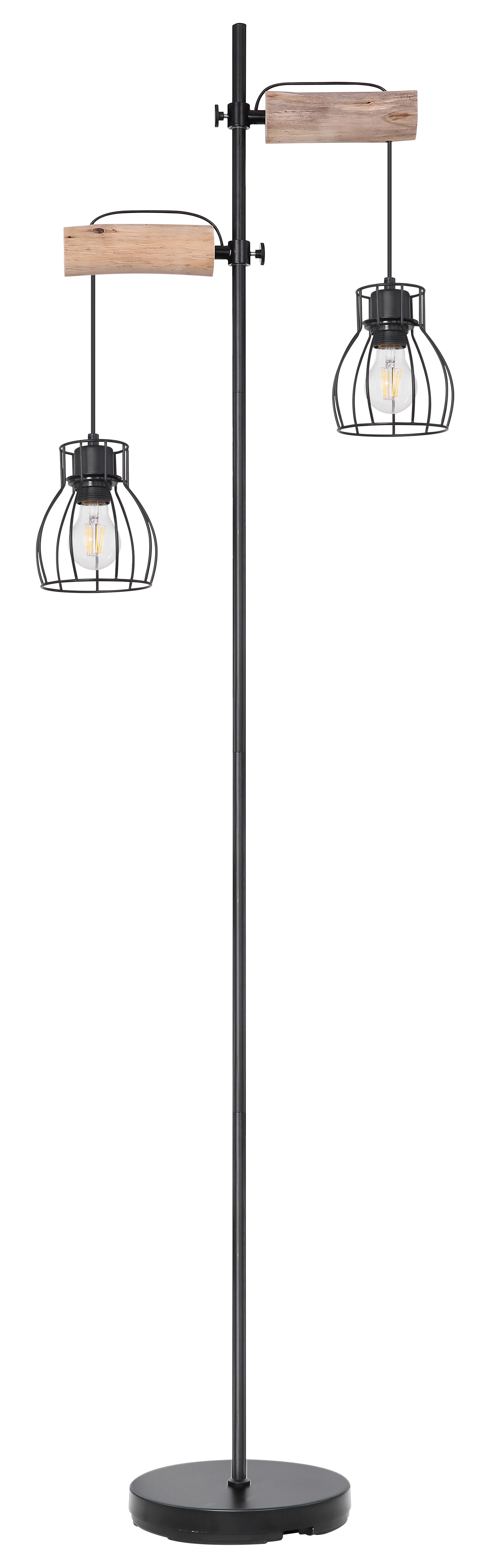 Svjetiljka Podna 15326-2sn Mina - prirodne boje/crna, Design, drvo/metal (47/168cm)