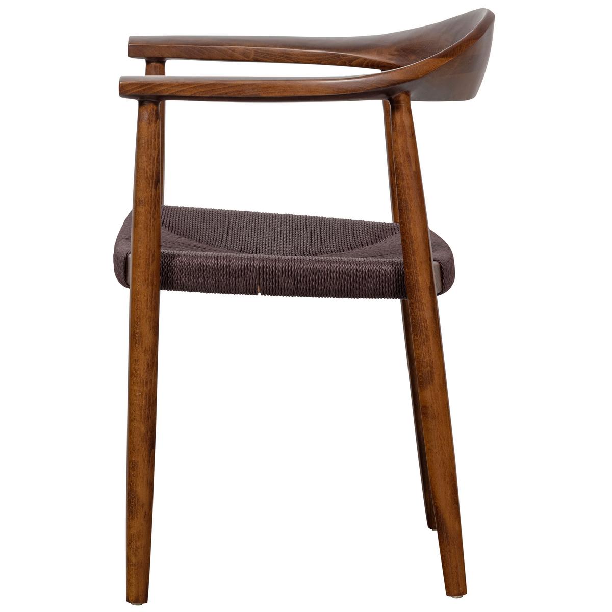 Armlehnstuhl-Set Embrace Dunkelbraun B: 64cm - Dunkelbraun, MODERN, Holz (64/76/53cm) - Livetastic