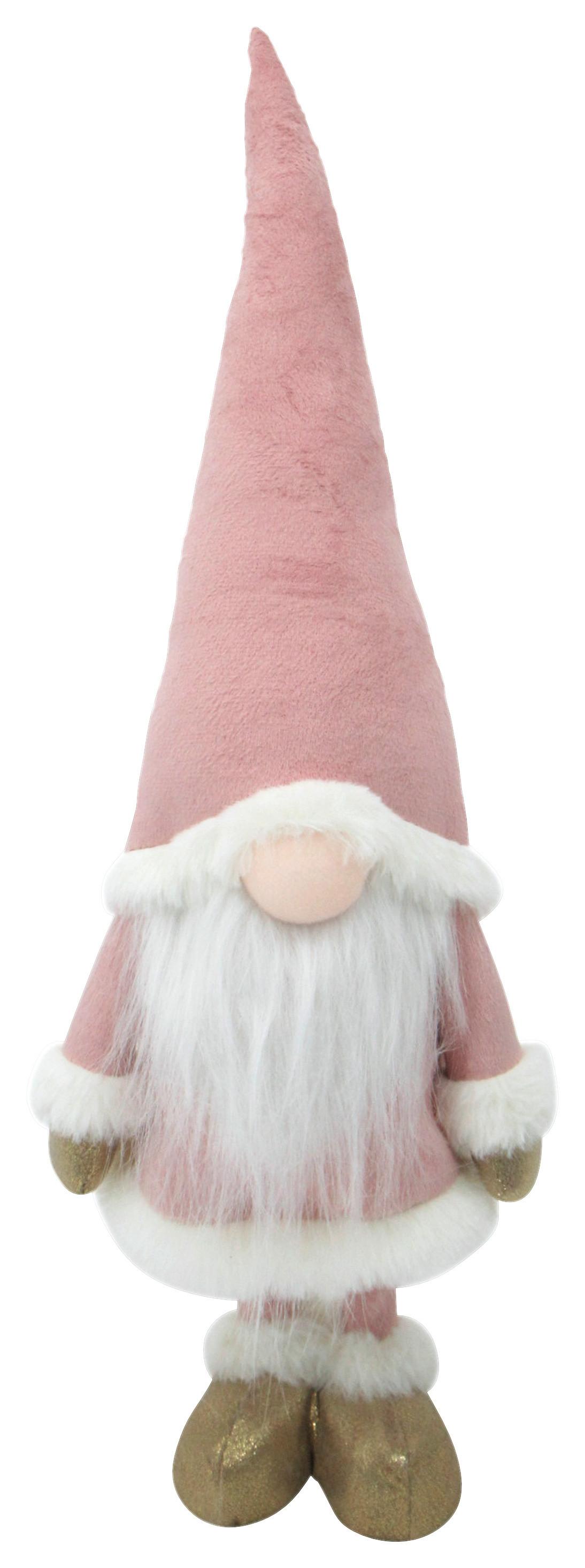 Palček Eddy - pink/bela, Konvencionalno, kamen/kovina (15/45/11cm) - Mömax