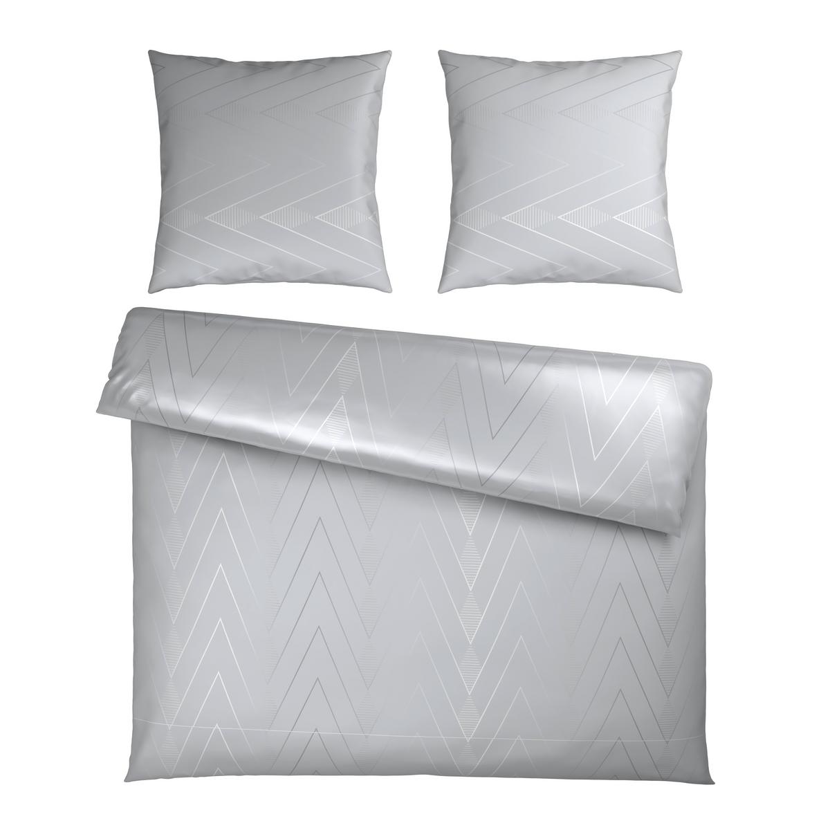 Bettwäsche Doha XXL Hellgrau ca. 200x200cm - Hellgrau, Textil (200/200cm) - Mömax