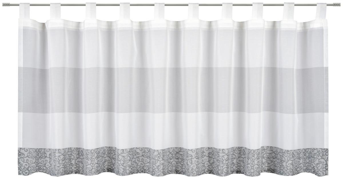 FIRANA KRÓTKA SLOMUR - biały/szary, Basics, tkanina (140/50cm) - Esposa
