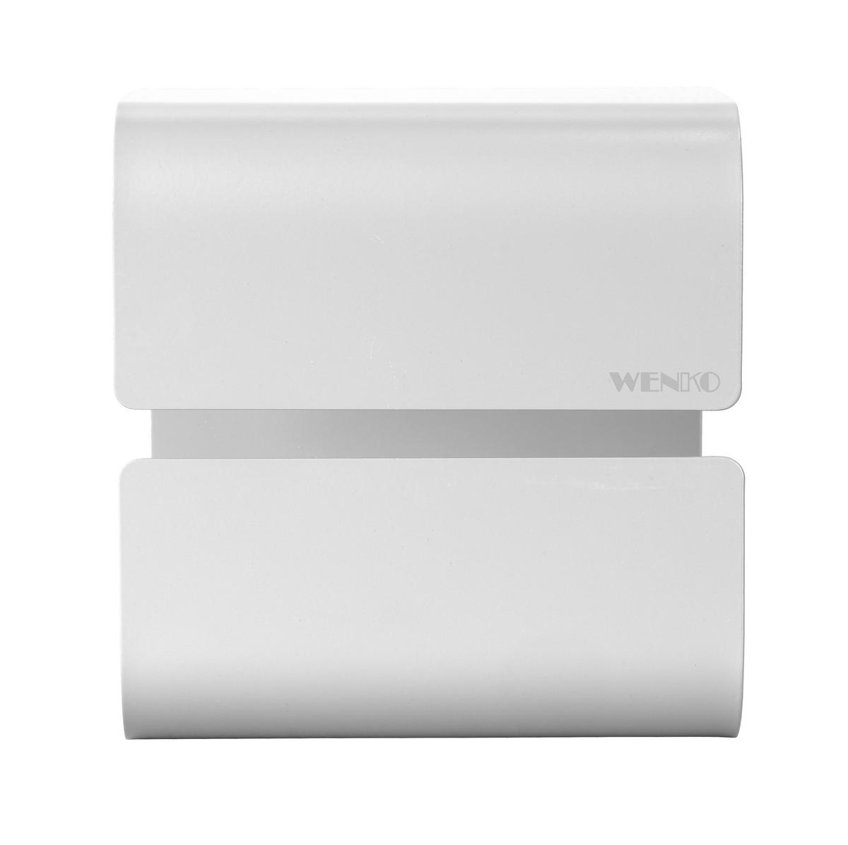 Toilettenpapierhalter Turbo -Loc Lizan Weiß - Weiß, MODERN, Metall (14/14,5/13,7cm) - Mömax