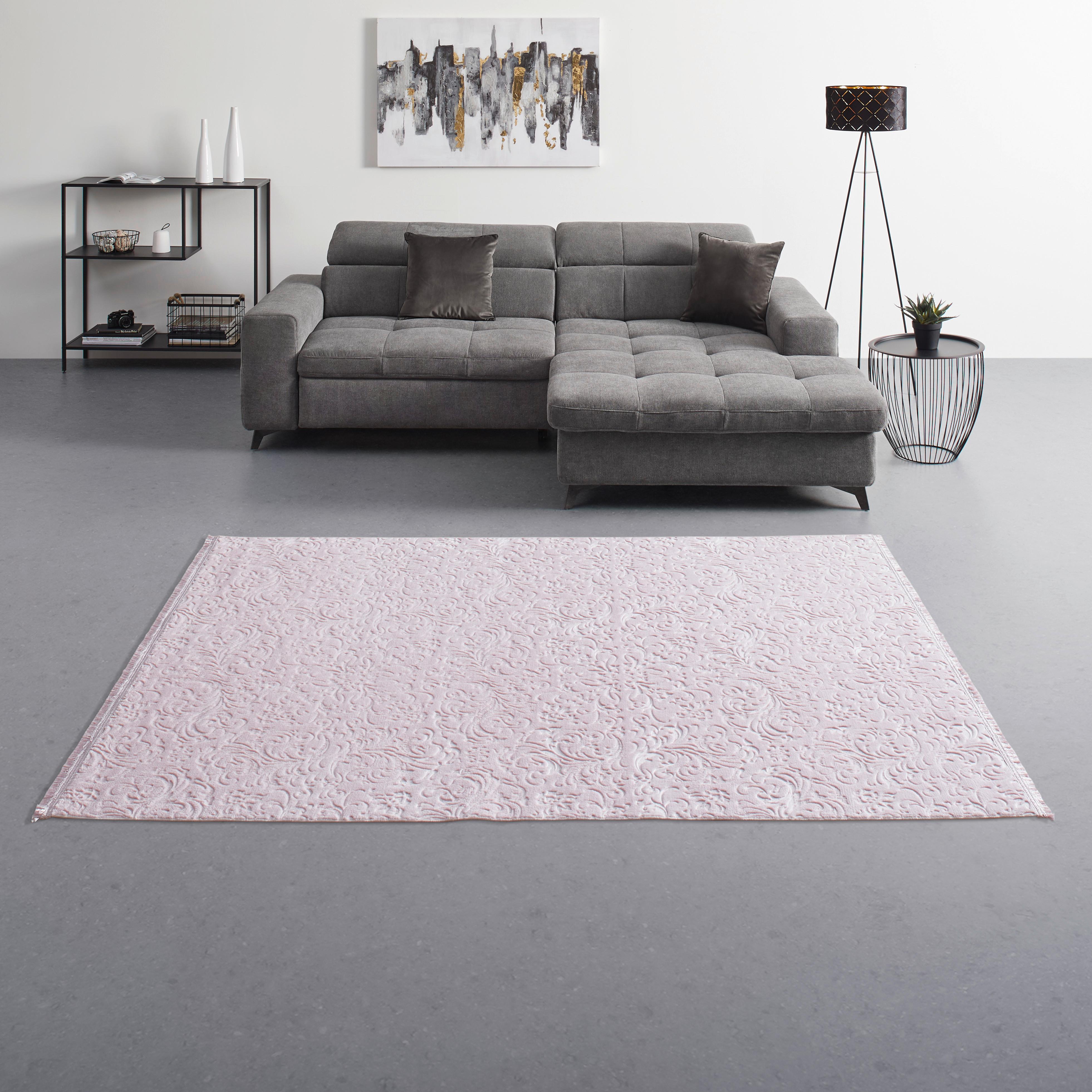 Szőtt Szőnyeg Daphne - rózsaszín, Modern, textil (120/160cm) - Modern Living