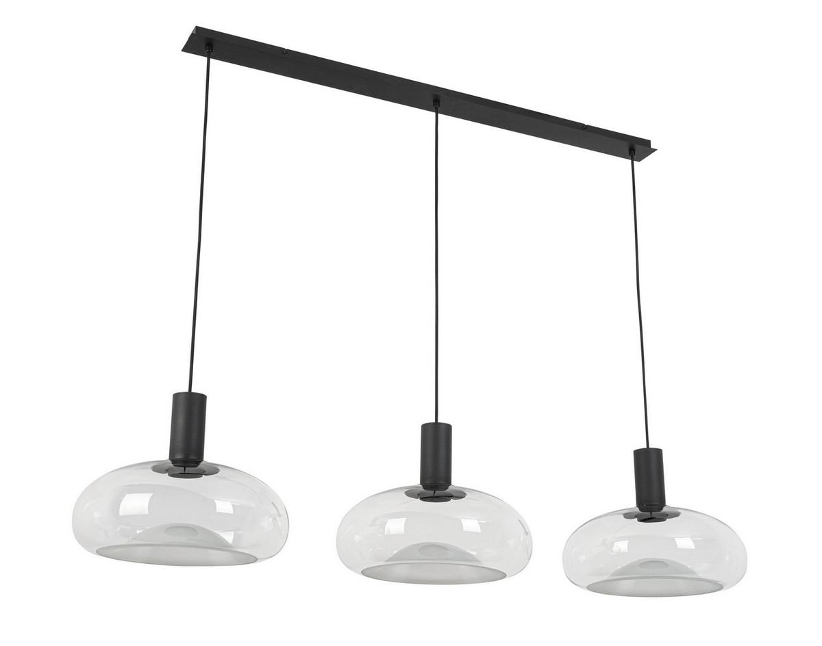 LAMPA WISZĄCA LUNE *DK* - czarny, Design, metal/szkło (135,5/37/183cm) - Dieter Knoll