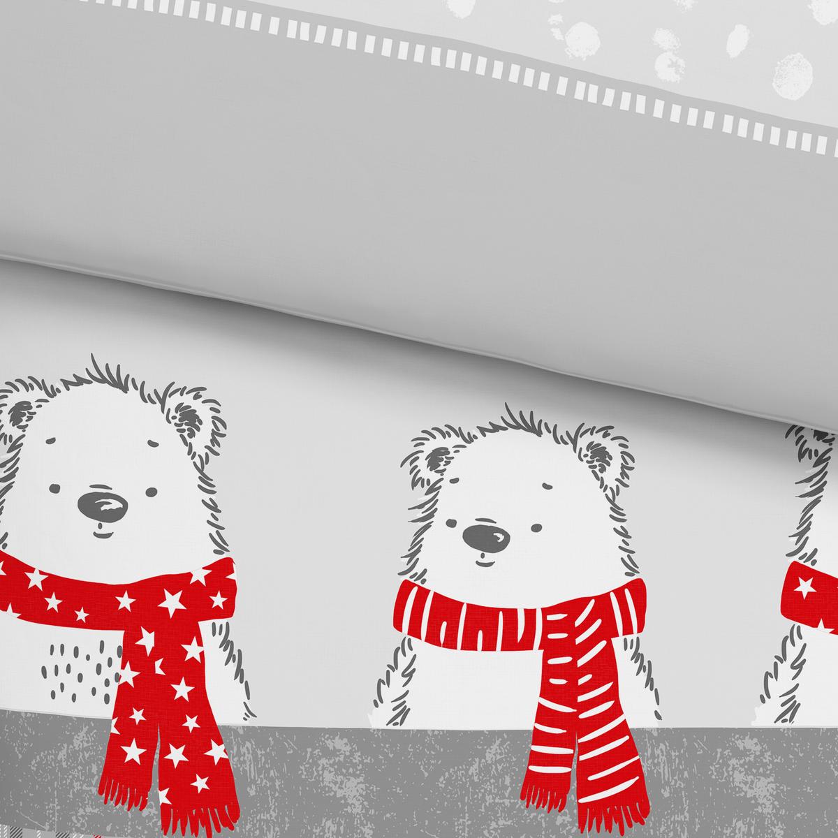 Bettwäscheset Beri Rot/Grau ca. 160x210cm - Rot/Grau, Textil (160/210cm) - Modern Living