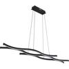 LED-HÄNGLAMPA RELO - opal/svart, Modern, metall/plast (107,6/18/120cm) - Mömax