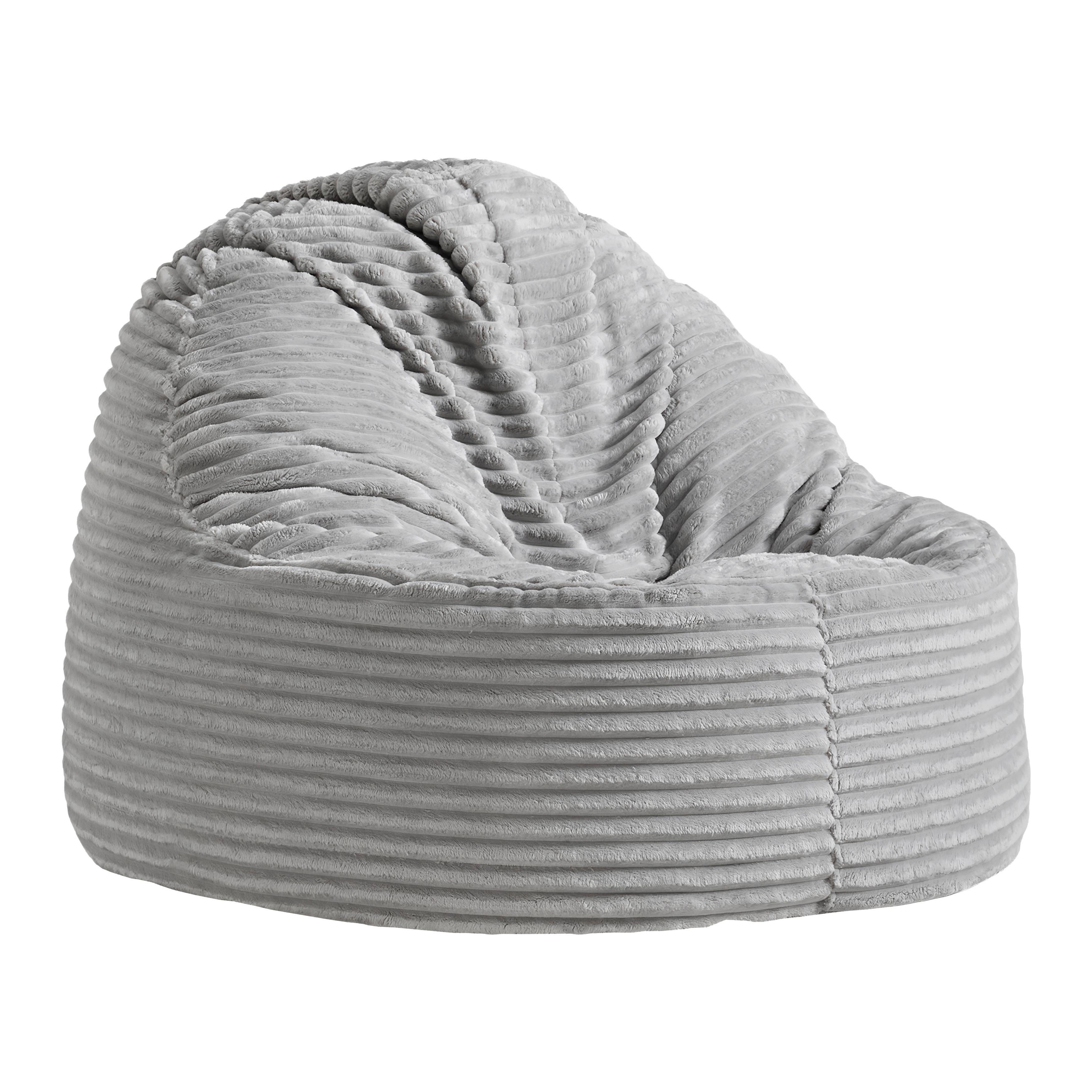 Sitzsack Verreto Hellgrau Cord - Hellgrau, MODERN, Textil (105/80/105cm) - Mömax