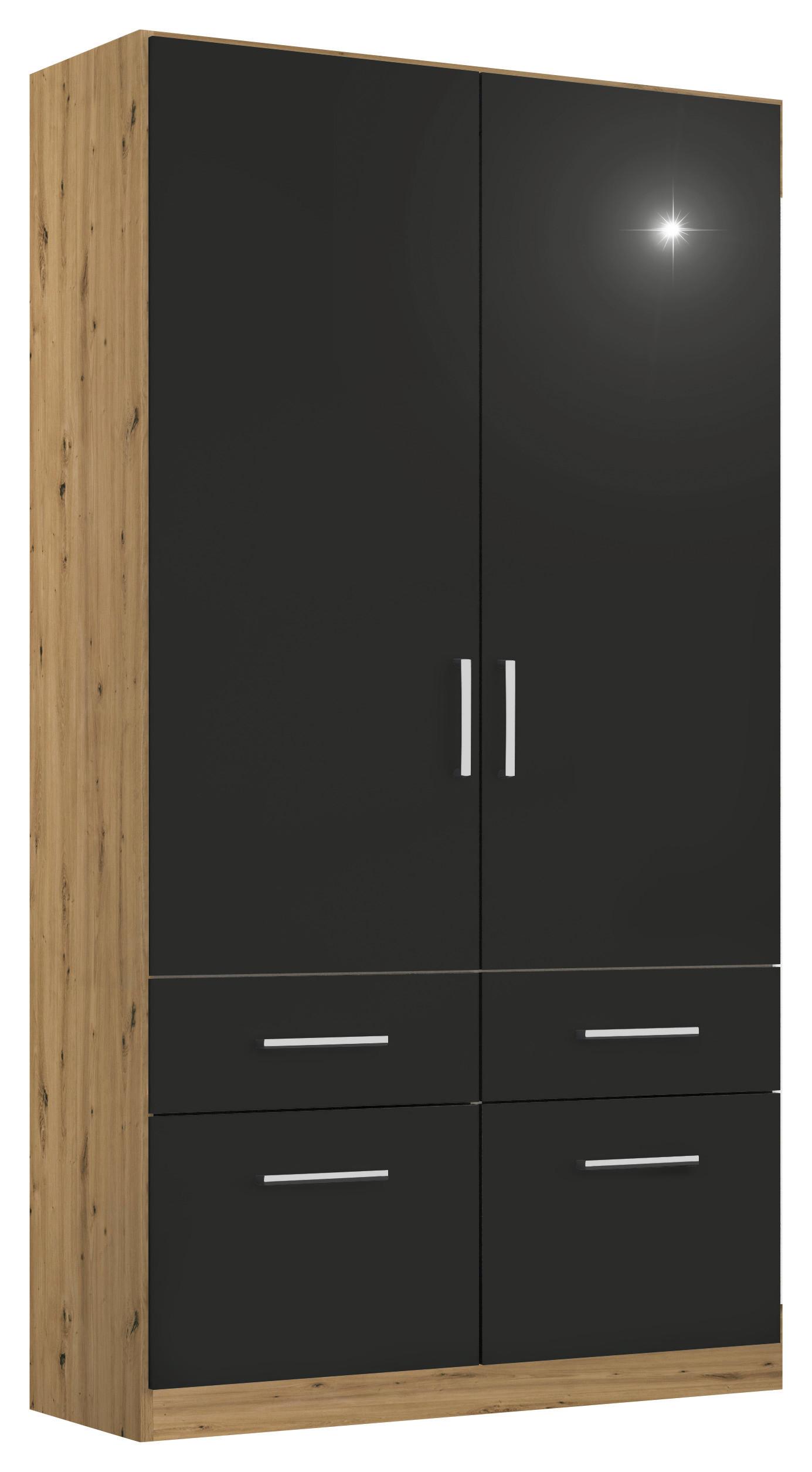 Dulap Usi Rotative Berlin - stejar Artisan/gri, Modern, material pe bază de lemn (91/210/54cm) - Modern Living