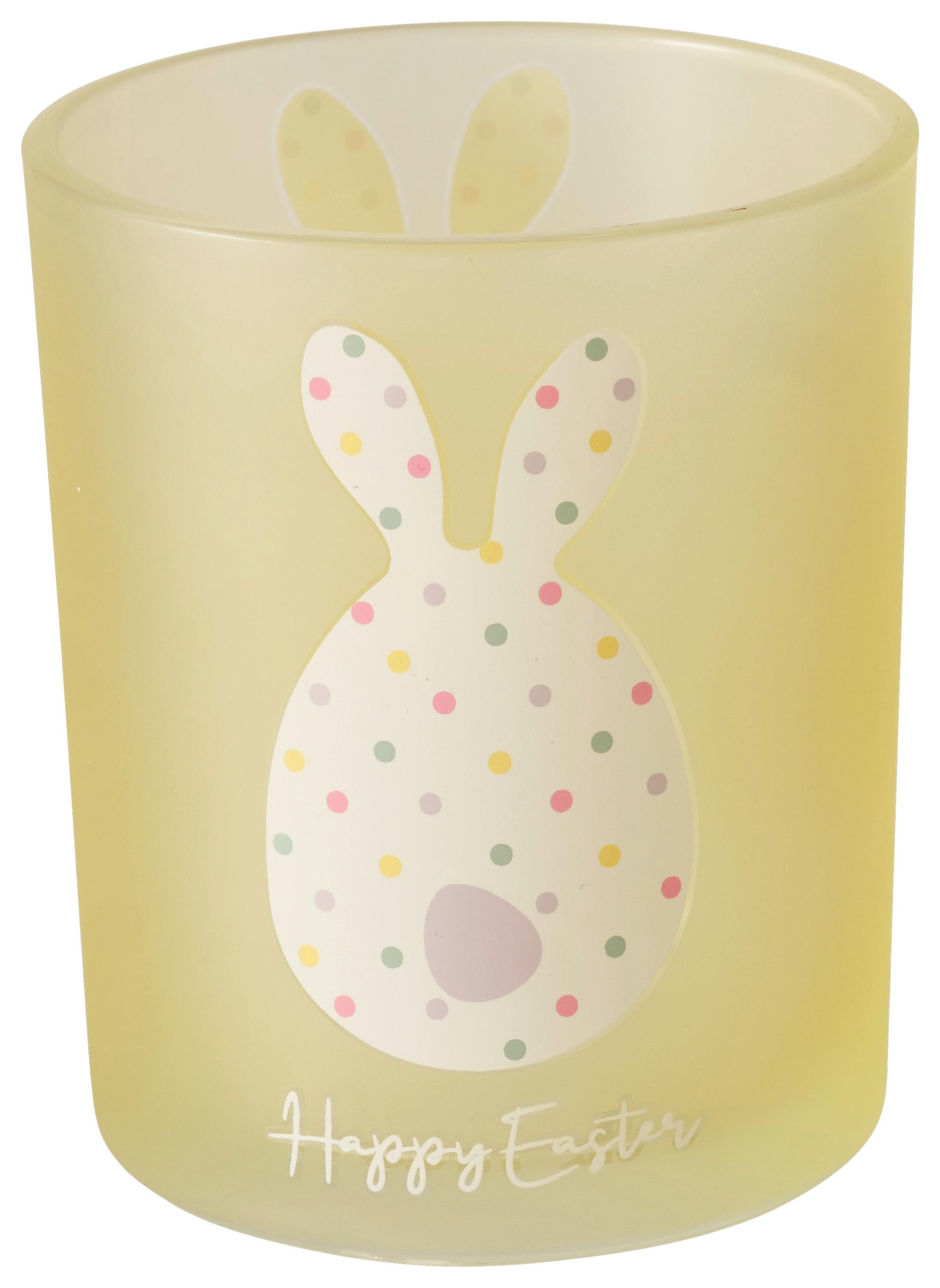 Teelichthalter Eggard I Hellgelb - Hellgelb, Basics, Glas (7/8,4cm) - Mömax