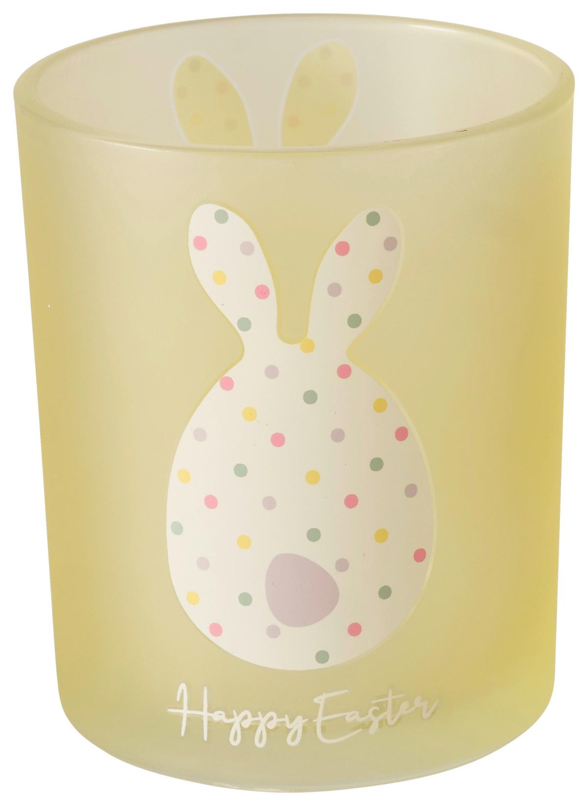 Teelichthalter Eggard I Hellgelb - Hellgelb, Basics, Glas (7/8,4cm) - Mömax