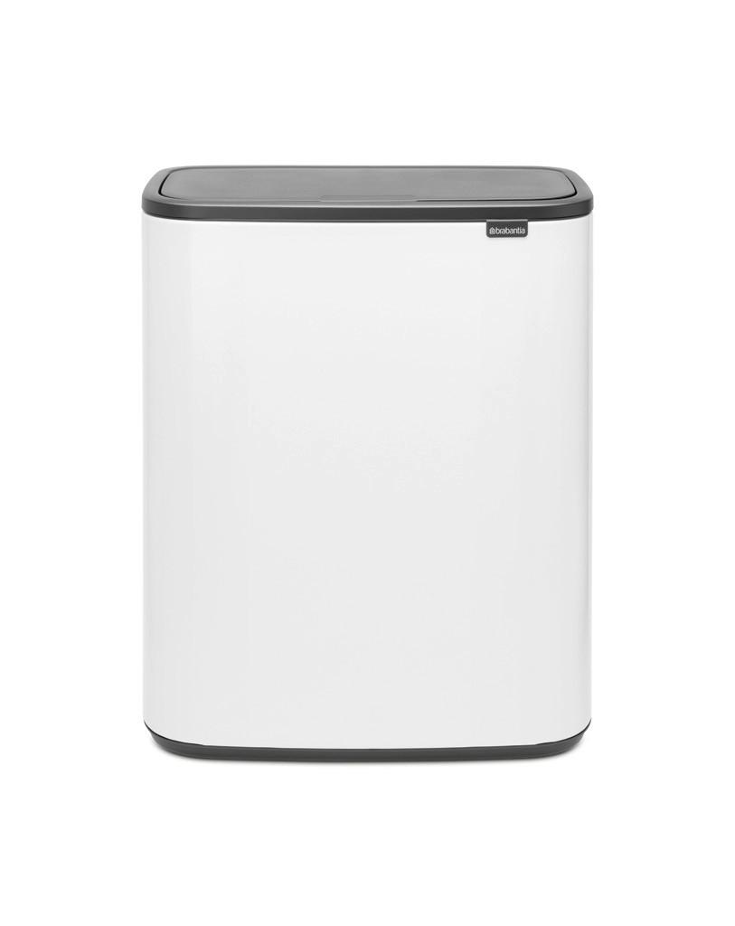 KOSZ NA ODPADY 221408 - biały/czarny, Design, tworzywo sztuczne/metal (54,5/65,6/31,2cm) - Brabantia
