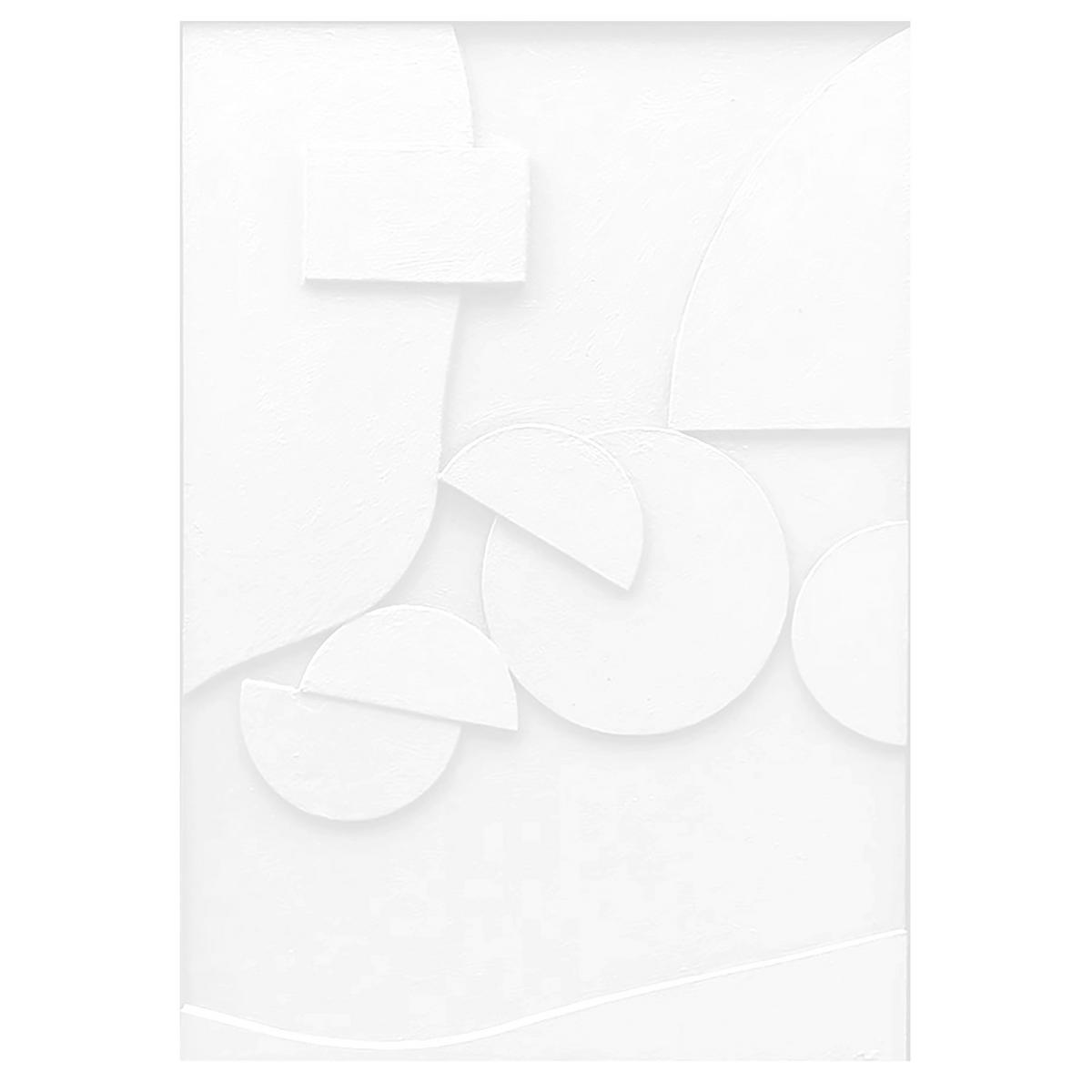 OBRAZ 59573 - biały, Trend, tworzywo sztuczne/drewno (50/70cm) - Monee