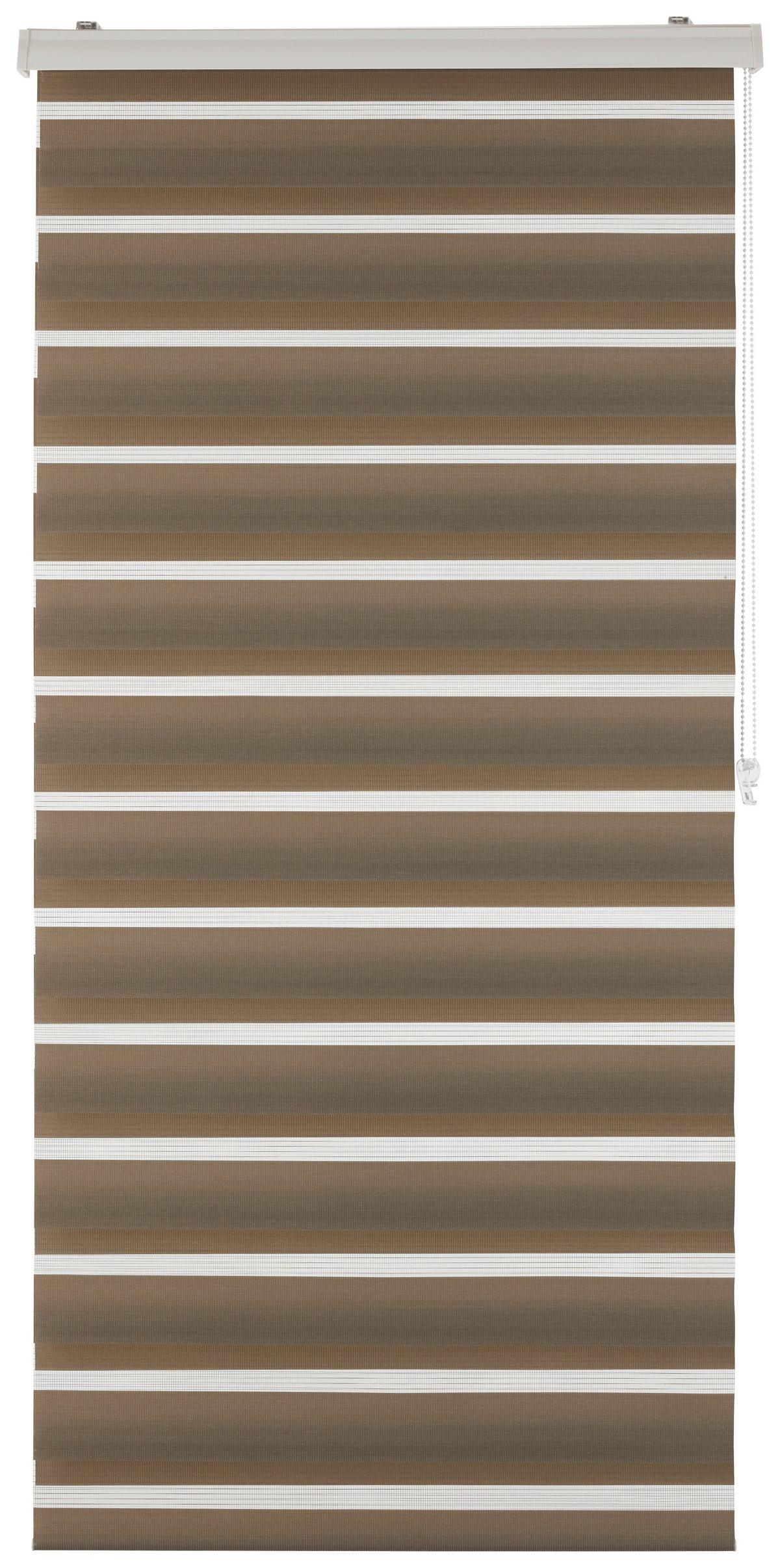 Rulou zebră Thomas - taupe, plastic/textil (80/160cm) - Premium Living