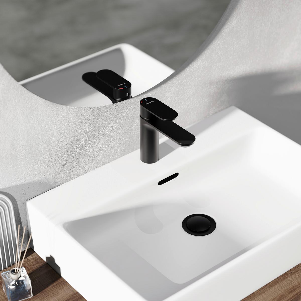 Badarmatur Montana Schwarz - Schwarz, Metall (16/14,5/4,5cm) - Mömax