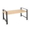 KÖKSHYLLA RITA - 1 - svart/naturfärgad, Modern, metall/naturmaterial (40/20/23cm) - Mömax