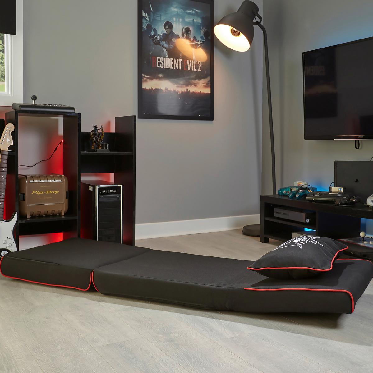 Gamingsessel Chrash ca. 61x81x59 cm Rot/Schwarz - Rot/Schwarz, MODERN, Kunststoff/Textil (61/81/59cm) - X Rocker