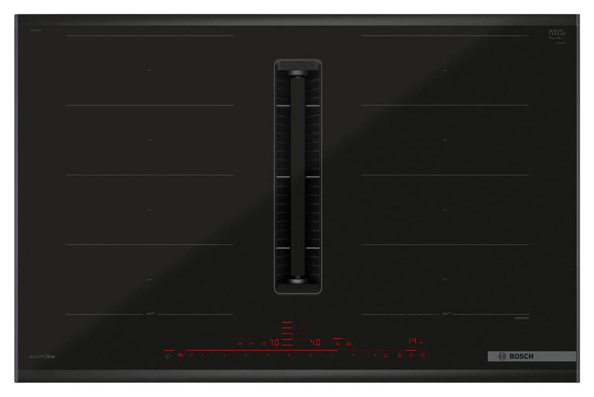 Kochfeld-Dunstabzug-Kombi PXX890D51E, schwarz - Schwarz, MODERN, Glas (81,6cm) - Bosch