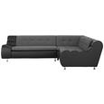 Wohnlandschaft in Grau - Schwarz/Grau, MODERN, Textil (286/228cm) - Modern Living Wohnlandschaft in Grau - Schwarz/Grau, MODERN, Textil (286/228cm) - Modern Living