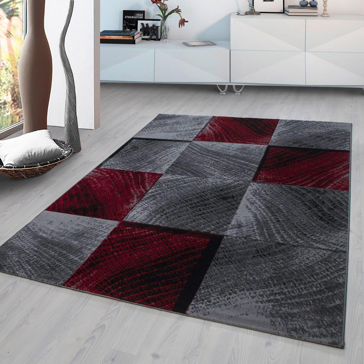 Webteppich Plus Rot ca. 80x300cm - Rot, Design, Textil (80/300cm)