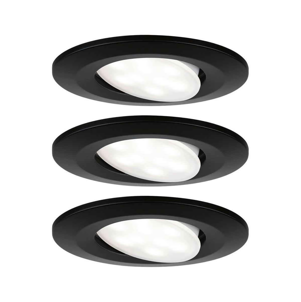 LED-Deckenleuchte Calla IP65 in Schwarz max. 6 Watt - Schwarz, Basics, Metall (9cm) - Paulmann