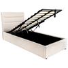 STOPPAD SÄNG SIENNA -EXKLUSIV- -BASED- - beige/svart, Lifestyle, metall/trä (90/200cm) - Based