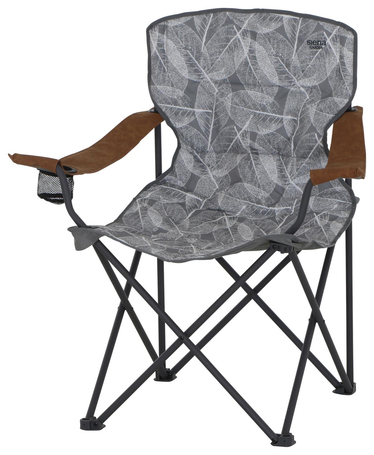 Campingsessel Faltbar M51747 mit Tragetasche - Anthrazit/Grau, KONVENTIONELL, Textil/Metall (90/96/61cm) - Siena Garden