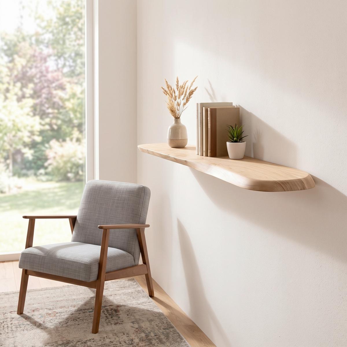 Wandboard Akazie - Akaziefarben, Design, Holz (120/3/20cm) - Livetastic