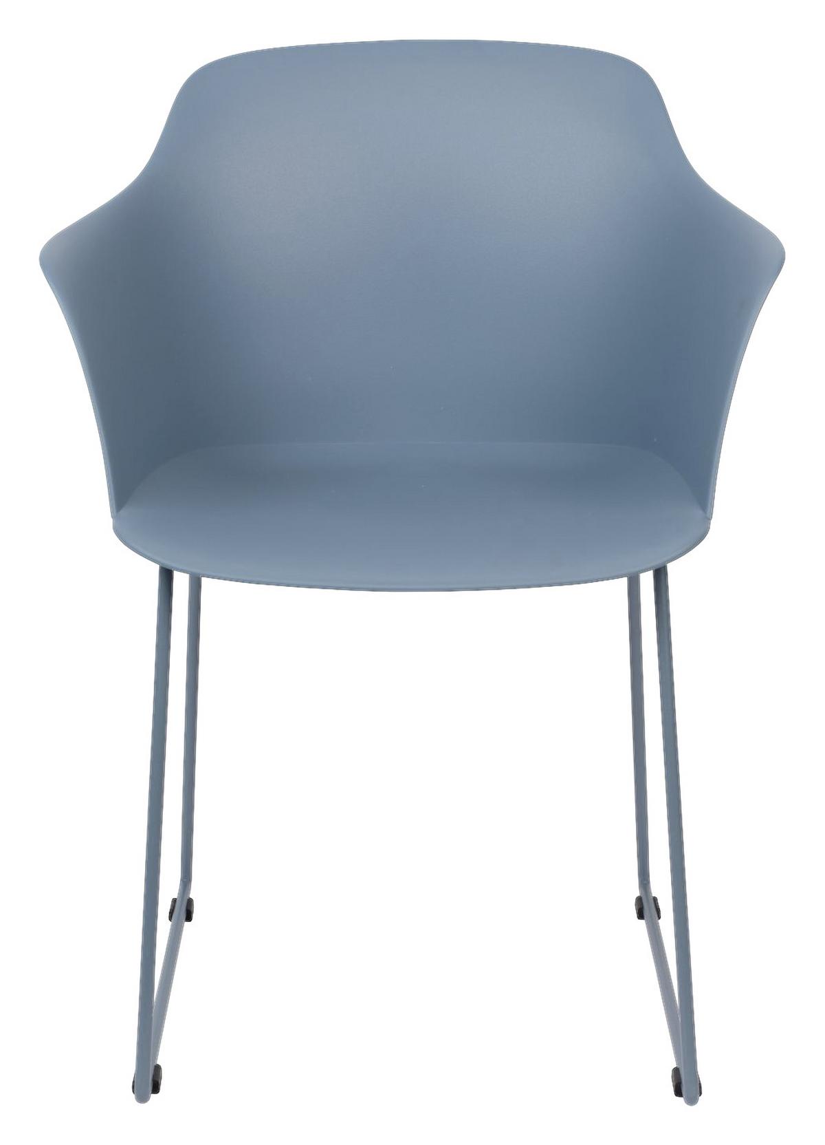 KRZESŁO Z PODŁOKIETNIKAMI TANGO -TREND- - niebieski, Trend, tworzywo sztuczne/metal (58/81,5/54cm) - Livetastic