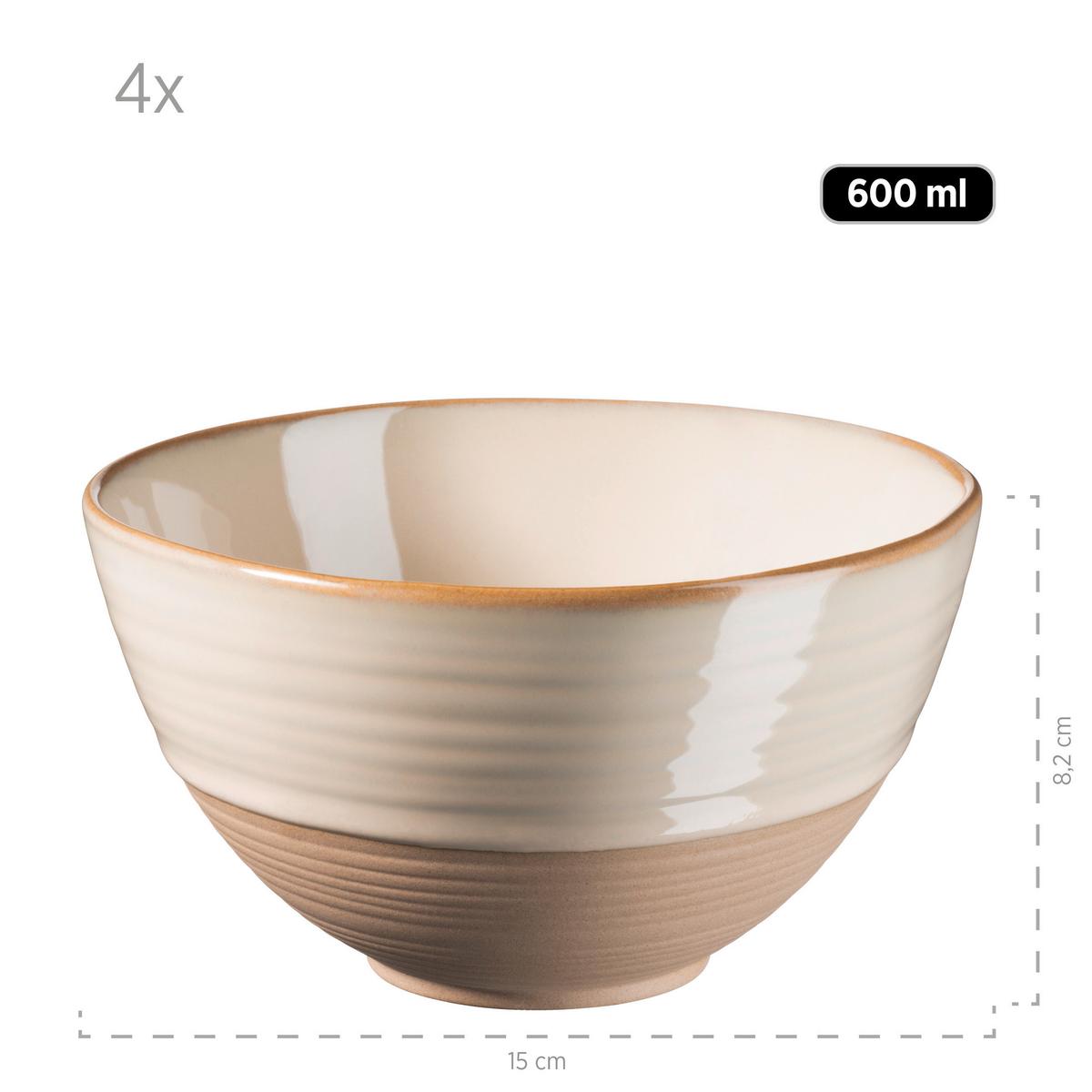 FRÜHSTÜCKSSET FRÜHSTÜCKSSET, 931818 - Beige, Basics, Keramik - Mäser