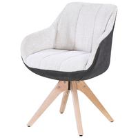 Scaun cu brate RELAX -TOP- - culoare lemn fag/bej, Modern, lemn/textil (60/84/61cm) - Mömax