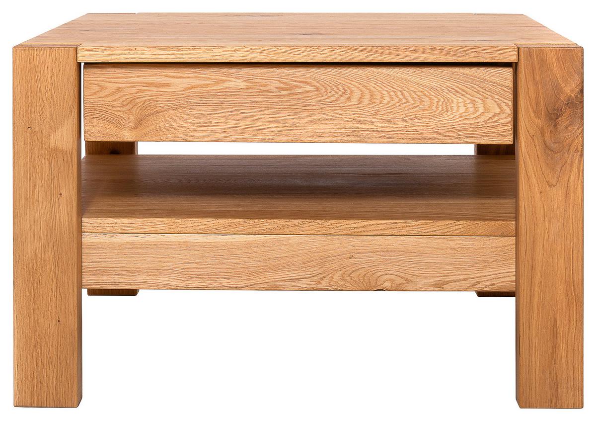 STOLIK KAWOWY PANAMA 2.0 -EXKLUSIV- - dąb dziki, Konventionell, drewno (70/70/47,5cm) - Linea Natura