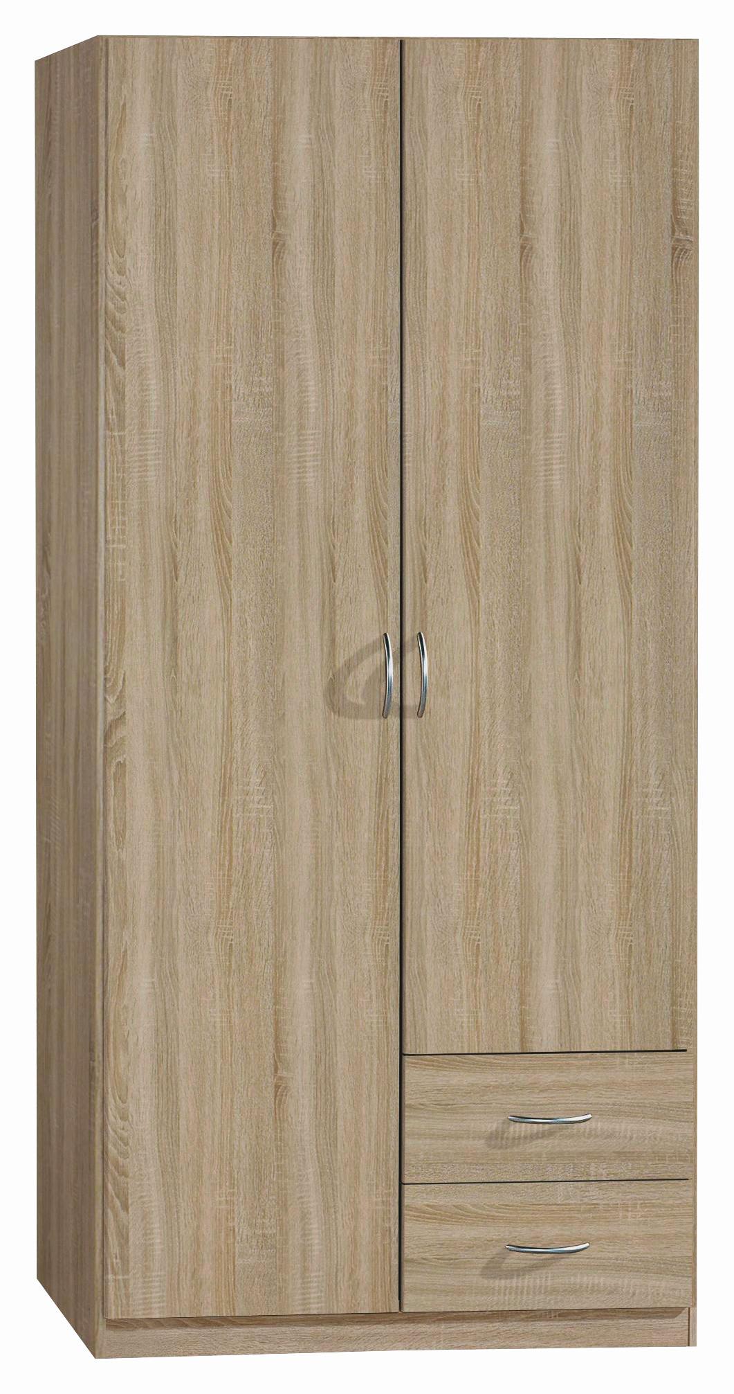 Omara S Klasičnimi Vrati Case, Barva Hrasta - srebrne barve/hrast sonoma, Design, umetna masa/leseni material (91/197/54cm) - Boxxx