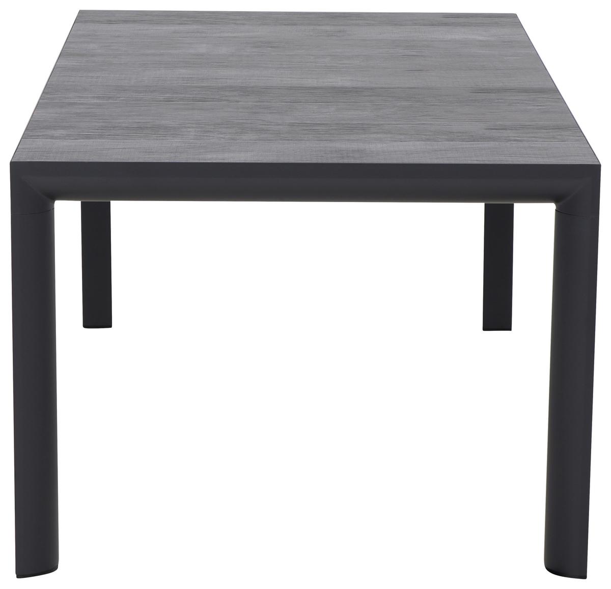 Gartentischgruppe Reno 5-tlg. Anthrazit - Anthrazit, Basics, Keramik/Kunststoff (100/88/180cm) - Siena Garden