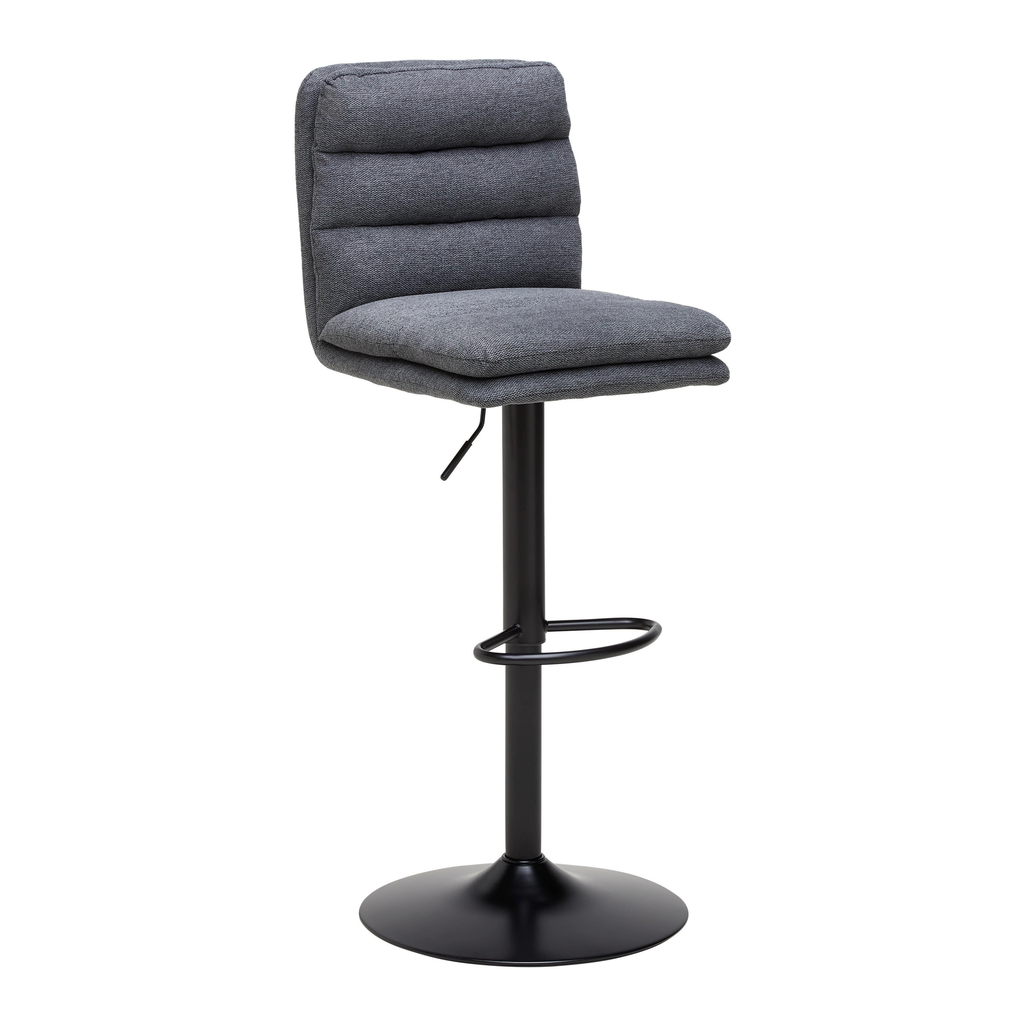 BARPALL JONA - svart, Modern, metall/trä (42/98-120/53cm) - Mömax