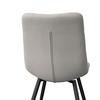 CHAISE SURI - gris clair/noir, MODERN, métal/textile (46/88/62cm) - Bessagi Home