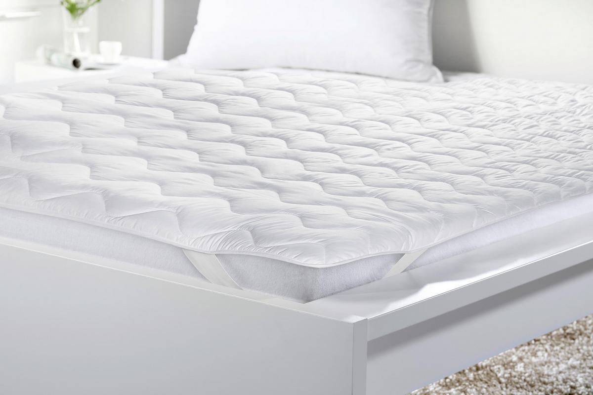 Matratzenschoner John ca. 180x200cm - Weiss, Textil (180/200cm) - Nadana