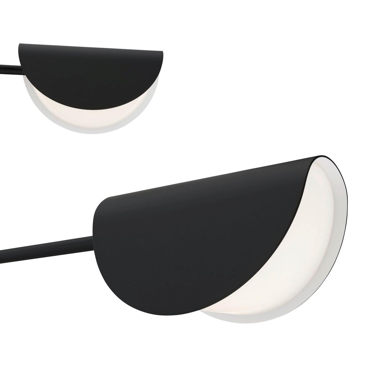 Kronleuchter Mollis Schwarz max. 28 Watt - Schwarz, Basics, Kunststoff/Metall (125/103,7/125cm) - MAYTONI