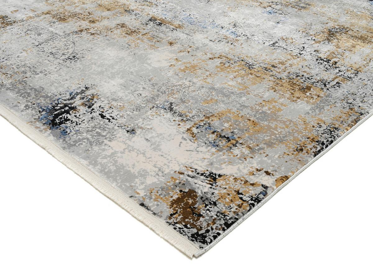 Webteppich Le Mans 04 Multicolor ca. 140x200cm - Schwarz/Grau, Design, Textil (140/200cm) - Dieter Knoll